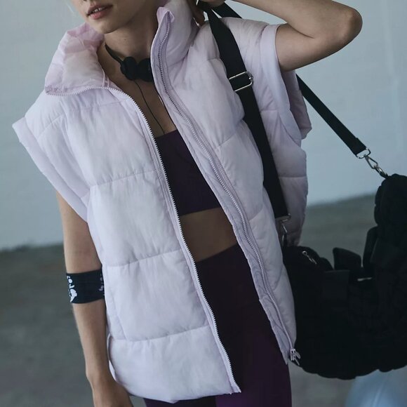 FP Movement by Free People Soft Pink Quilted Vest - Picture 3 of 11